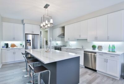 Flooring for White Kitchen Cabinets